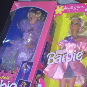 Barbie Mattel Special Ed. Easter Russell Stover & 1988 Barbie Garden Party Doll